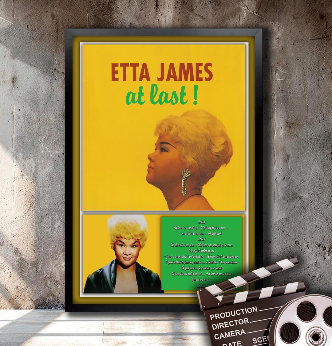 Etta James at Last! , Music Poster Framed and Ready to Hang - Etsy, image size:1080x1128