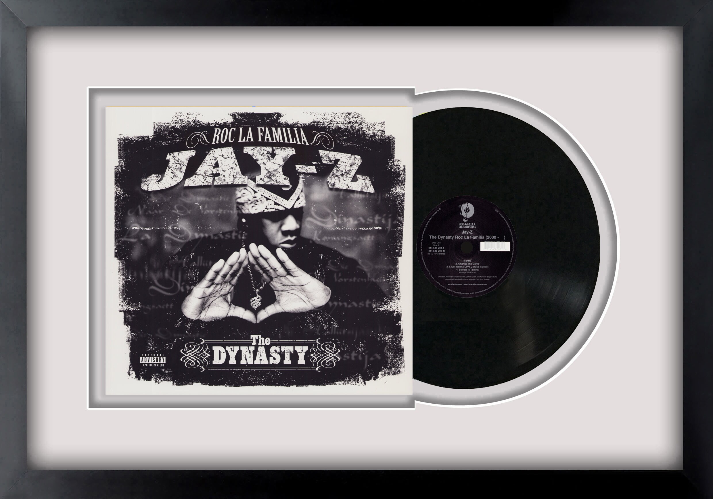 JAY-Z The Dynasty レコード Jay Z, the Dynasty Roc La Familia, Vinyl LP Record Framed