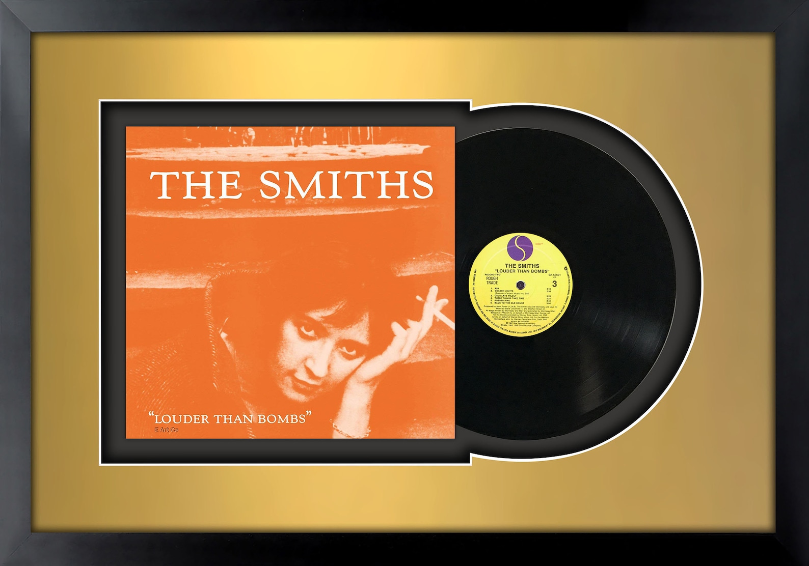 The Smiths Louder Than Bombs, Vinyl LP Record Ingelijst en Klaar om op te hangen, Muziek cadeau