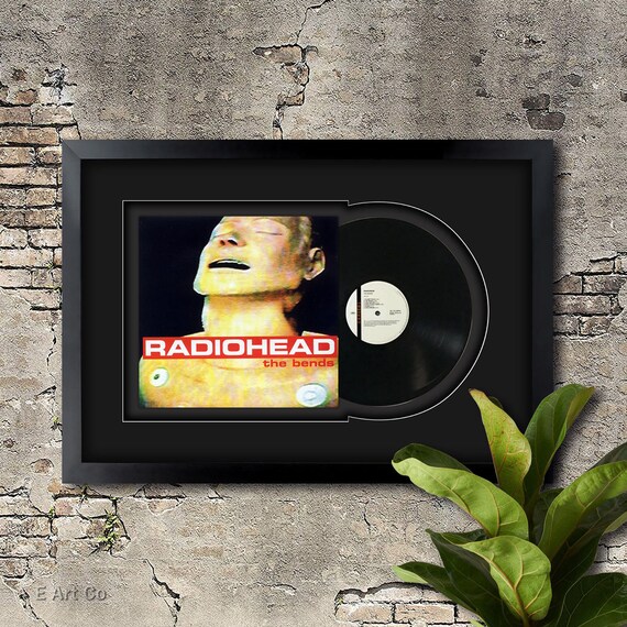 The Bends by Radiohead , Vinyl LP Record Framed and Ready to Hang 