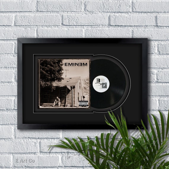 The Marshall Mathers Eminem Bond, Vinyl LP Record Framed and Ready to Hang,  Music Gift, Display, Wall Art -  Singapore