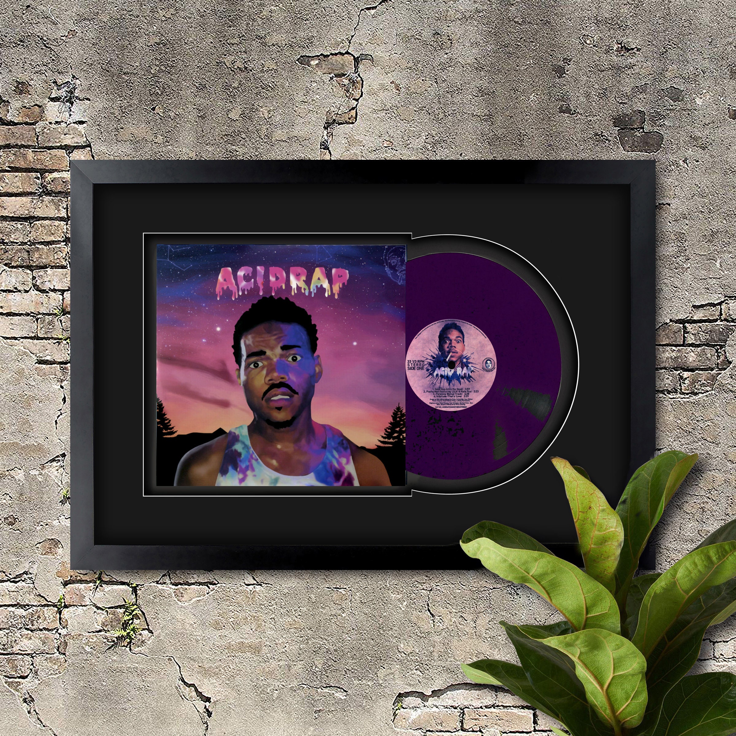Chance the Rapper, Acid Rap, Vinyl LP Record Framed and