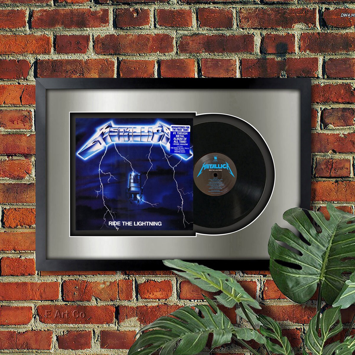 Master of Puppets by Metallica , Vinyl LP Record Framed and Ready to Hang,  Music Gift, Display, Wall Art 