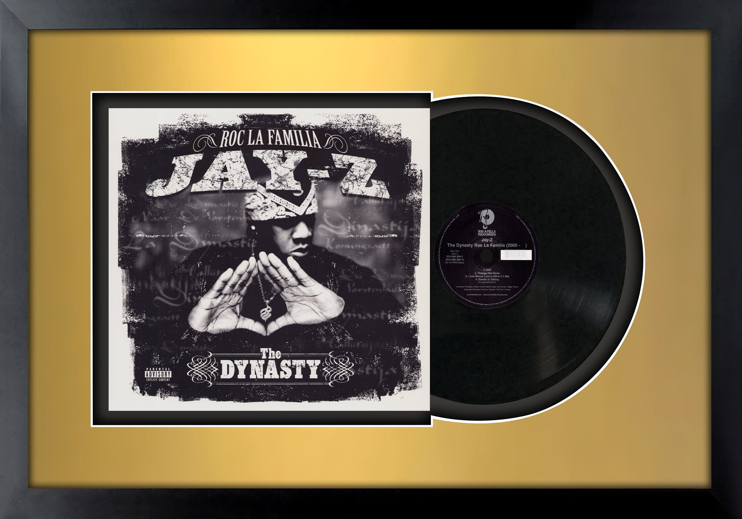 JAY-Z The Dynasty レコード Jay Z, the Dynasty Roc La Familia, Vinyl LP Record Framed