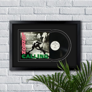 London Calling by The Clash Vinyl LP Record Framed and Ready to Hang,Music Gift,Display, Wall Art