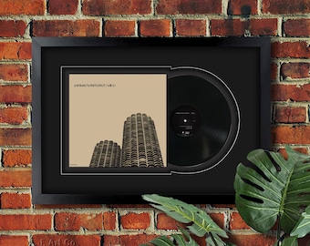Vinyl LP Record Framed and Ready to Hang Los Angeles Music Gift X Display Wall Art