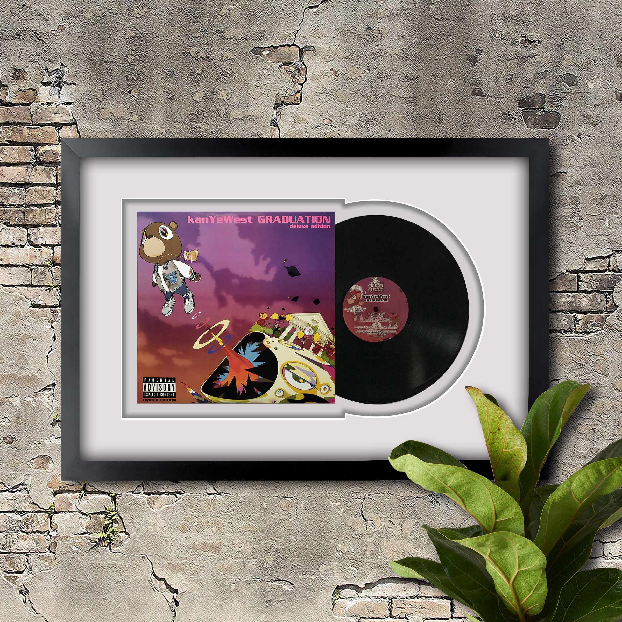 Kanye West , Graduation , Vinyl LP Record Framed and Ready to Hang