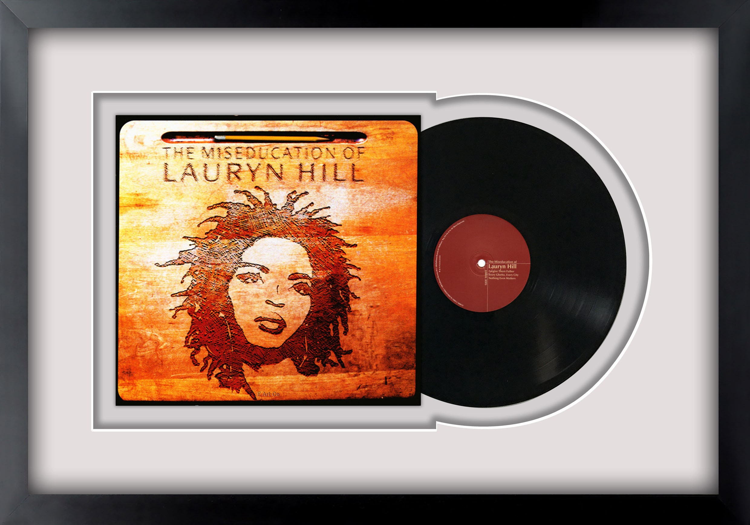 Framed Lauryn Hill the Miseducation of Lauryn Hill Vinyl Album Art main image 0