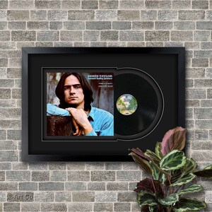 Sweet Baby James by James Taylor Vinyl LP Record Framed and Ready to Hang, Music Gift,Display, Wall Art