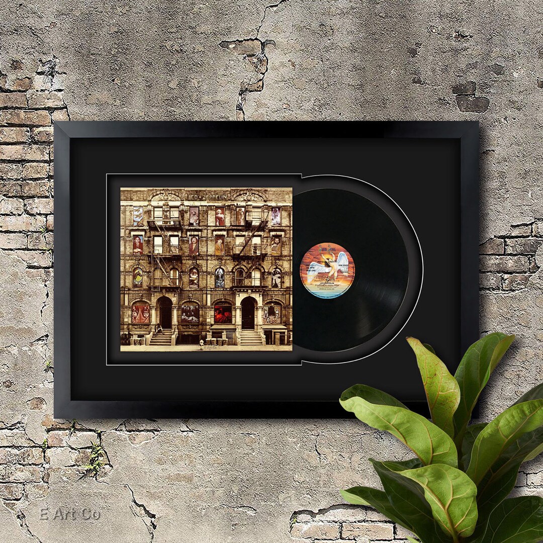 Led Zeppelin - Physical Graffiti, Vinyl LP Record Framed and Ready