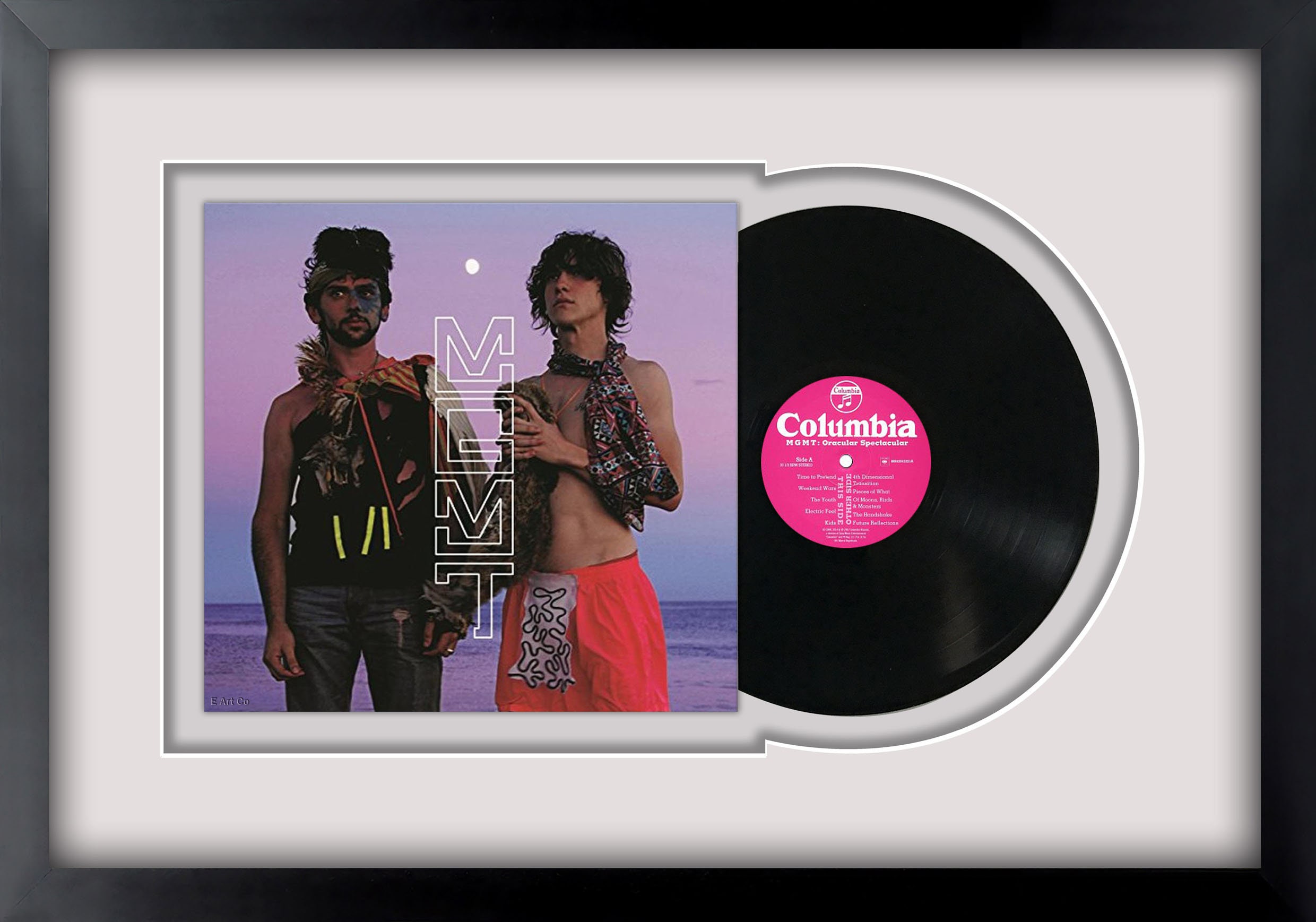 MGMT Oracular Spectacular, Vinyl LP Record Framed and Ready to