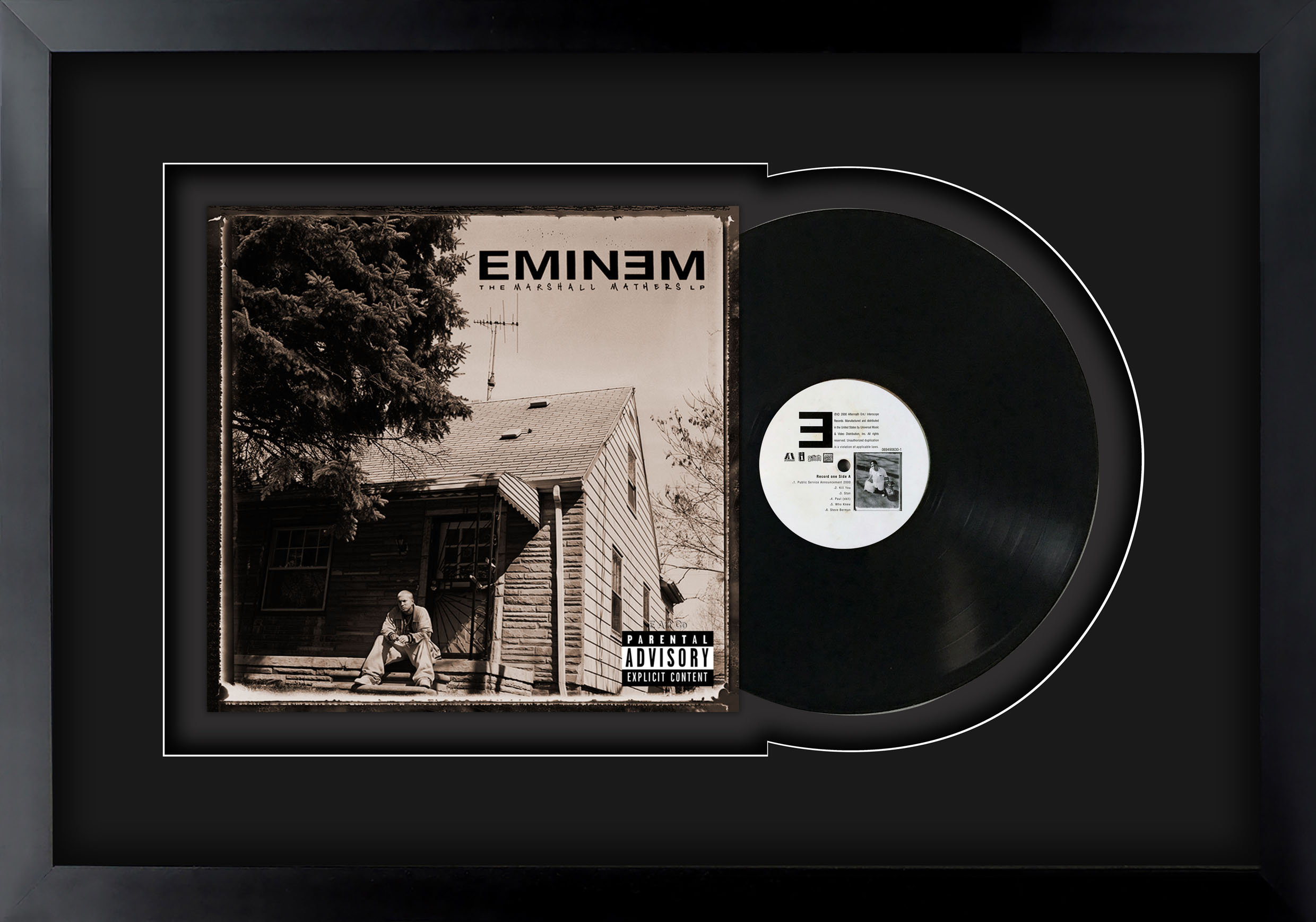 The Marshall Mathers Eminem Bond, Disco LP de vinilo enmarcado y listo para  colgar, Regalo de música, Exhibición, Arte de pared -  México