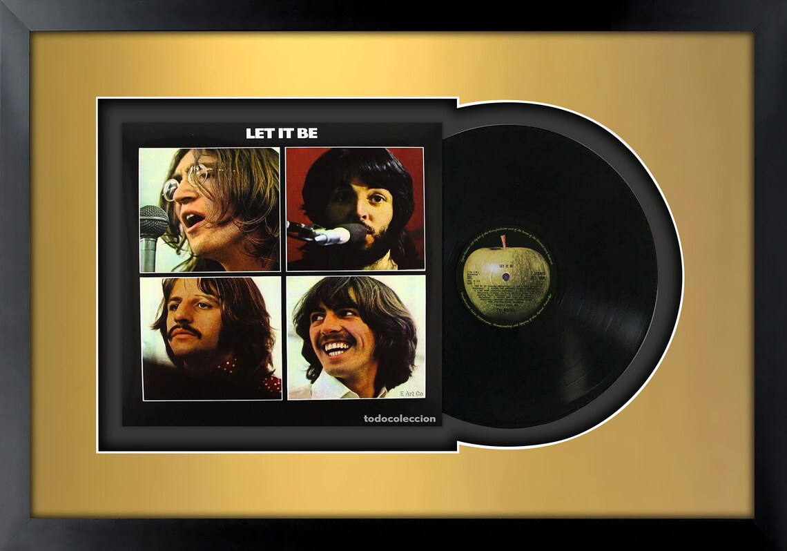 The Beatles let It Be Vinyl LP Record Framed and Ready to - Etsy