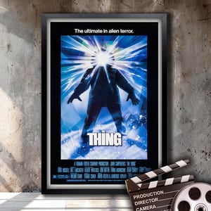 The Thing ,  High-quality Reproduction Movie Poster Framed and Ready to Hang