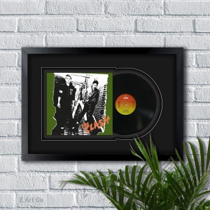 The Clash by The Clash  Vinyl LP Record Framed and Ready to Hang, Music Gift,Display, Wall Art