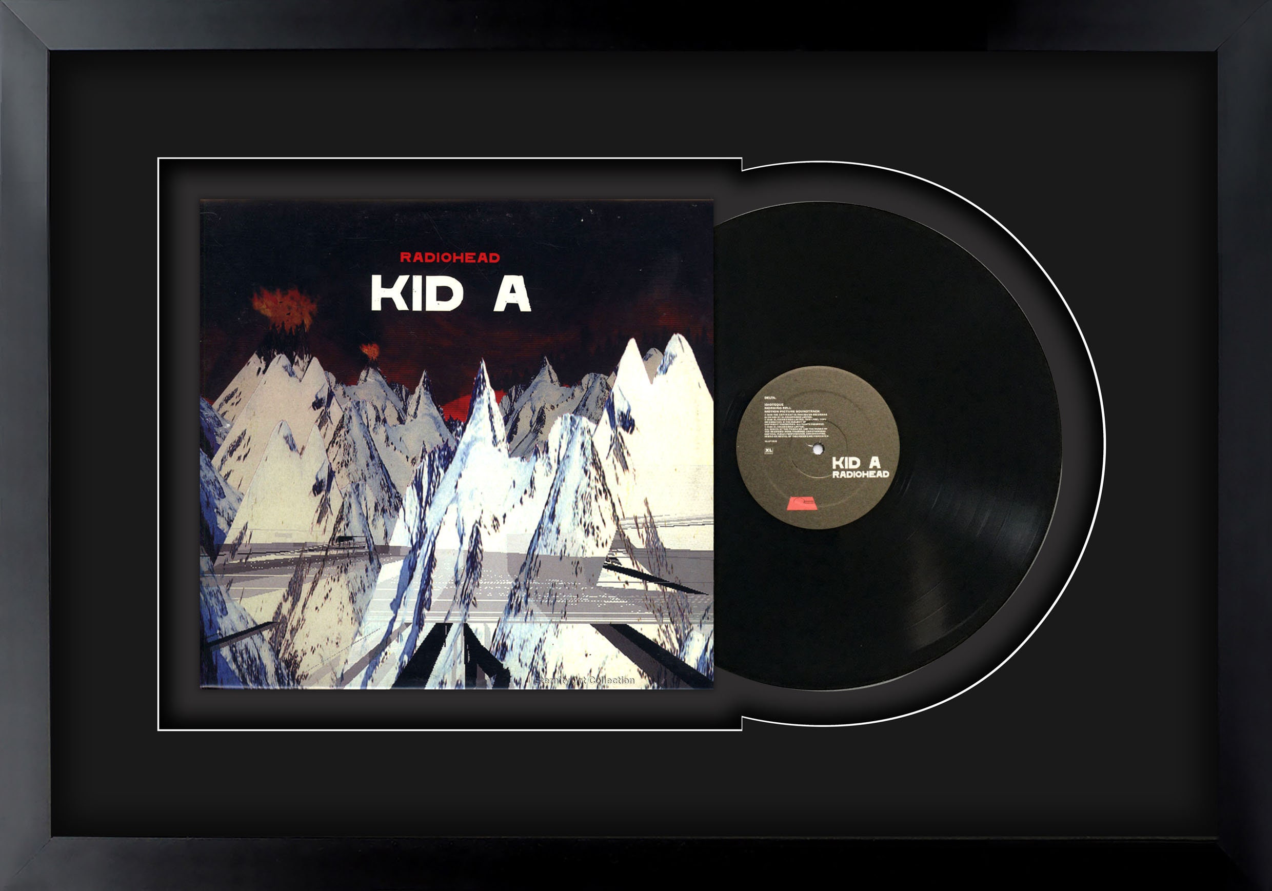 Radiohead Kid A, Vinilo LP Grabación Enmarcada y Listo para colgar, Regalo  de música, Pantalla, Arte de la pared -  México