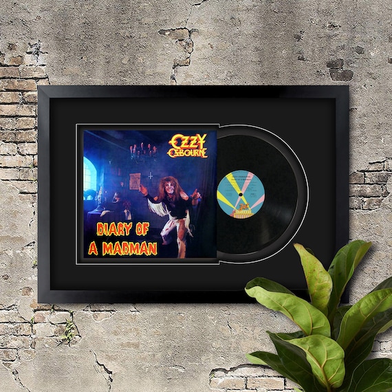 Ozzy Osbourne, Diary of a Madman Vinyl LP Record Framed and Ready