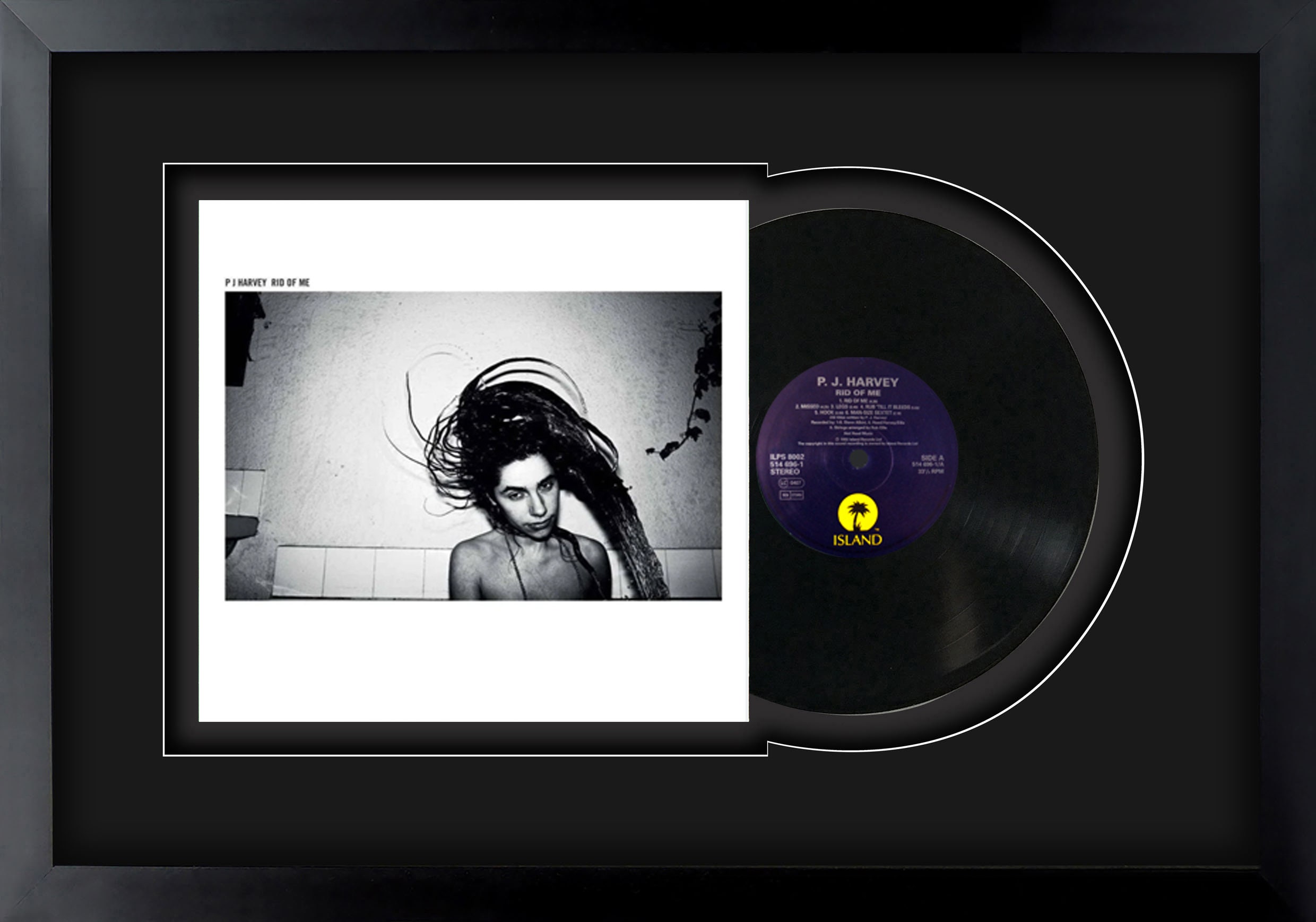 PJ Harvey, Rid of Me , Vinyl LP Record Framed and Ready to PJ Harvey, Rid of Me , Vinyl LP Record Framed and Ready to