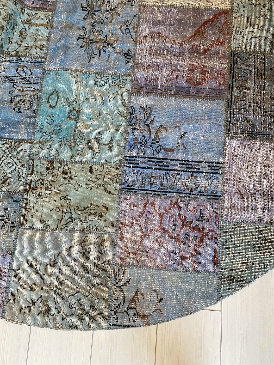 Large Oval Turkish Area Rug Unique Bohemian Inspired Etsy