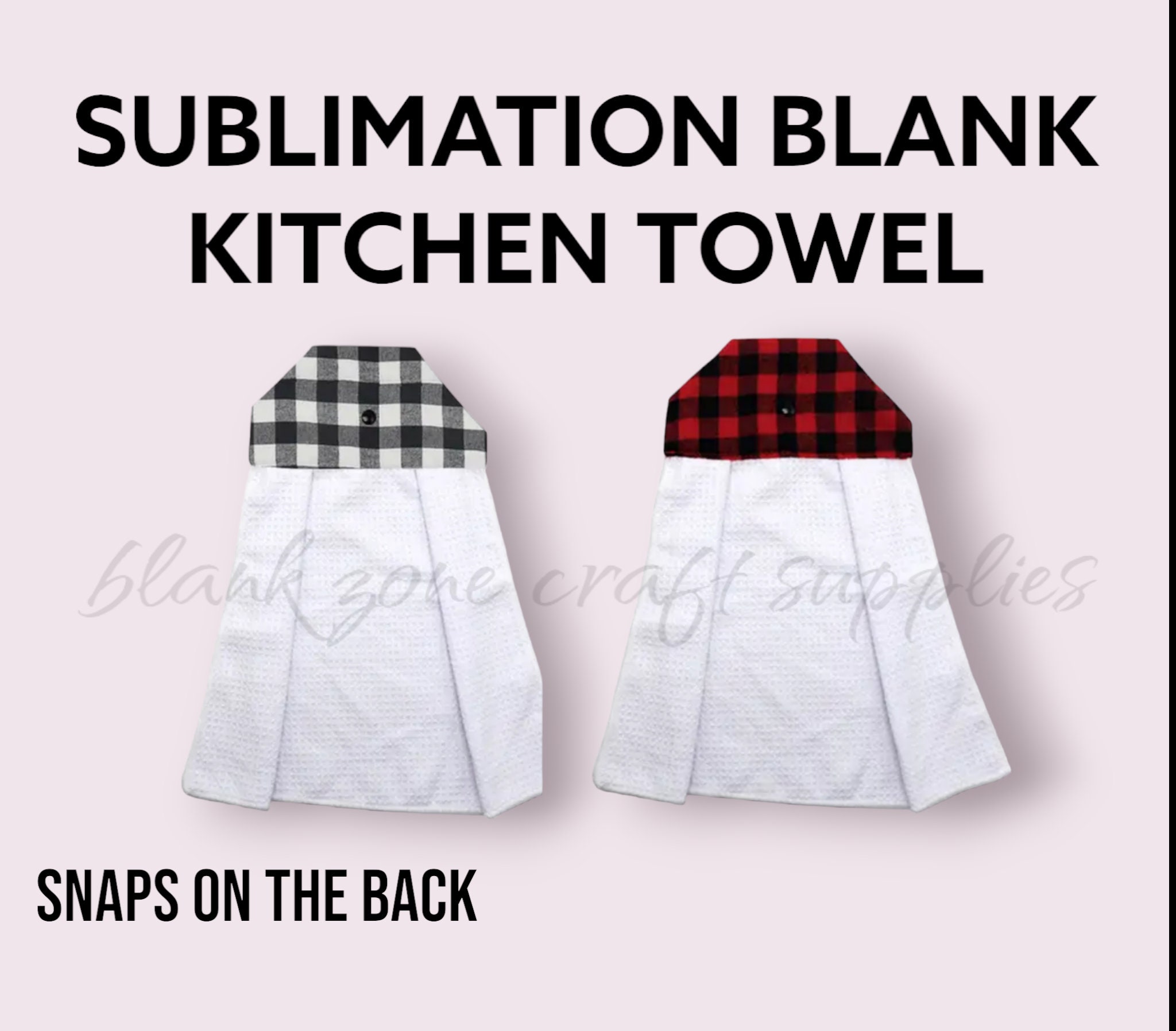 16 x 26 280GSM Flat, Tea Towel – For Sublimation Printing - White