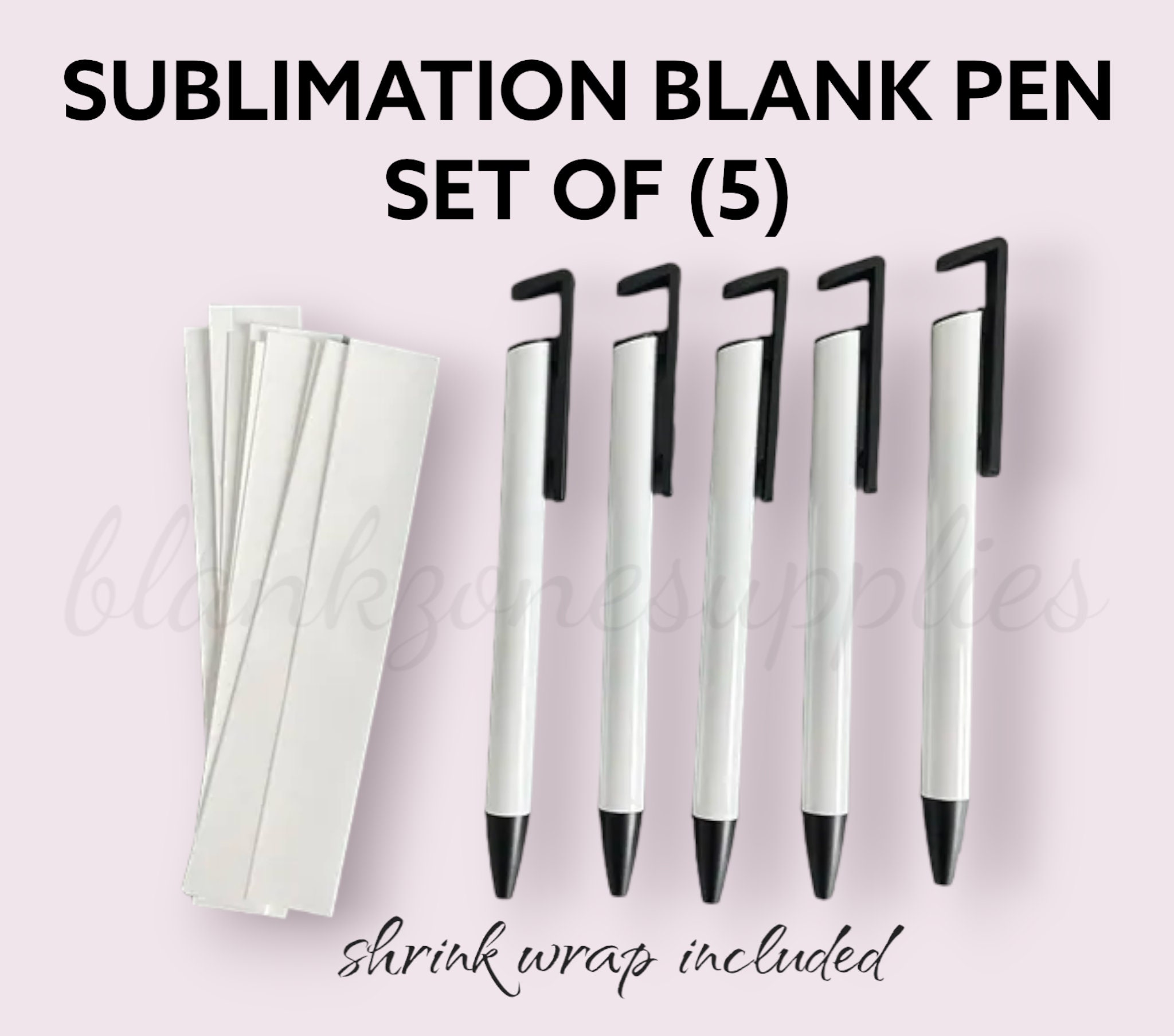 Sublimation Blank Pen Srt of 5 