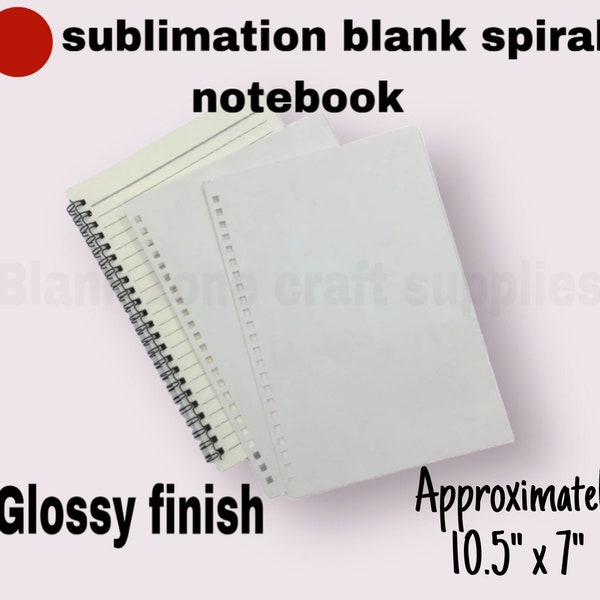 sublimation blank spiral notebook