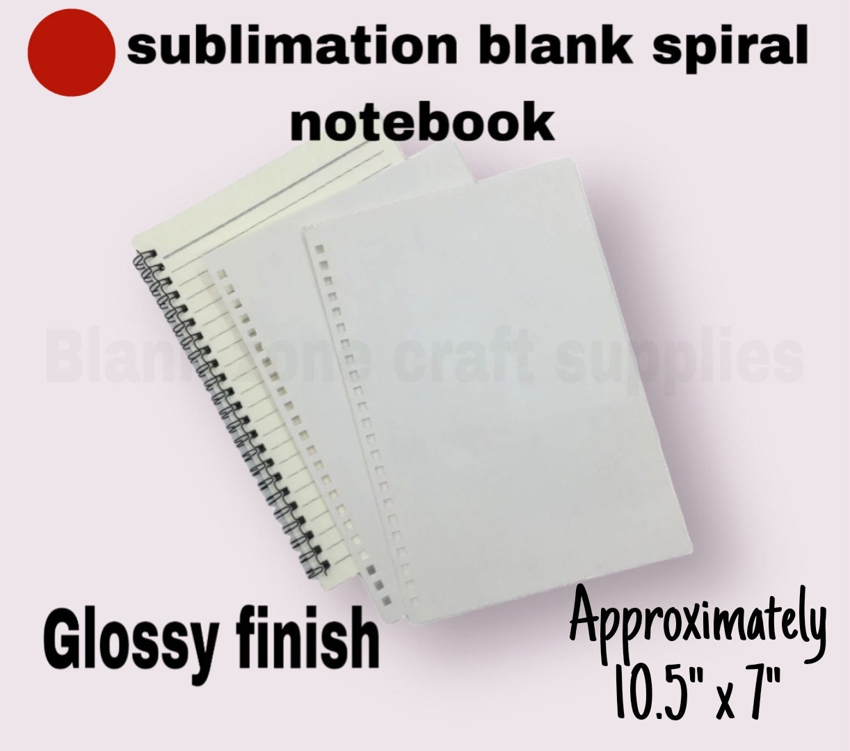 Sublimation Blank Spiral Notebook 
