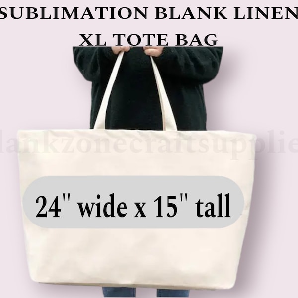 LINEN TOTE BAG sublimation blank