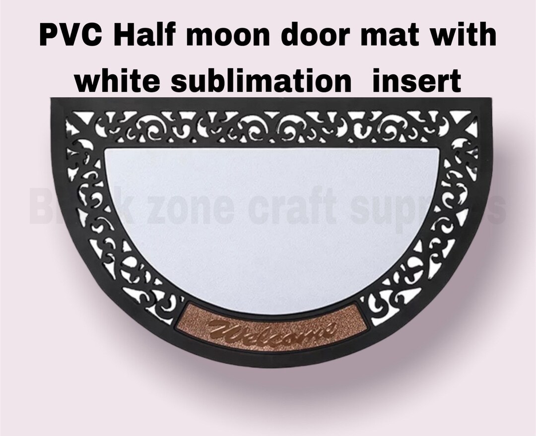 Half Moon SUBLIMATION BLANK DOORMAT Etsy