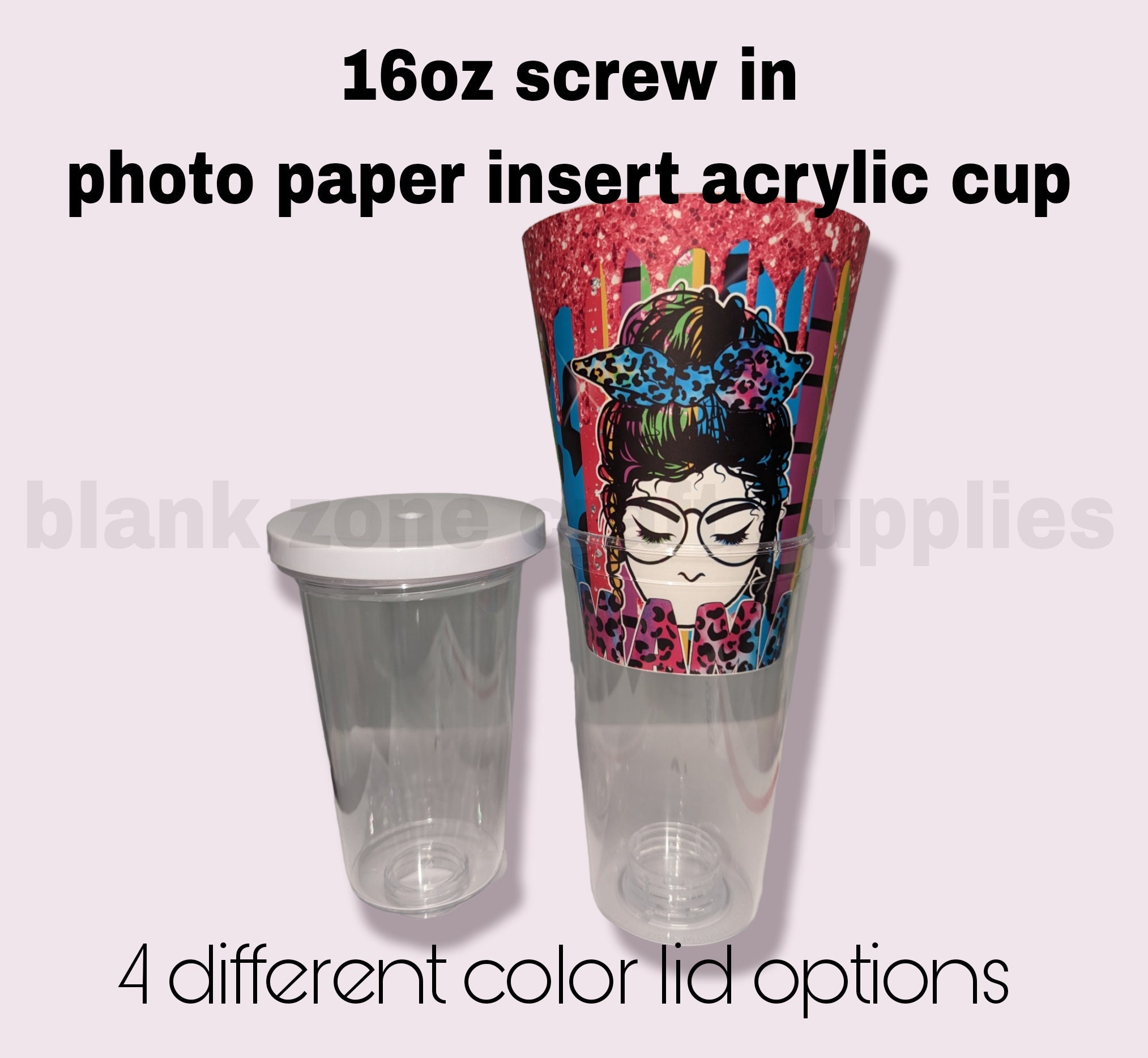  ERZHE 10pcs of Acrylic Blanks Tumbler Topper with