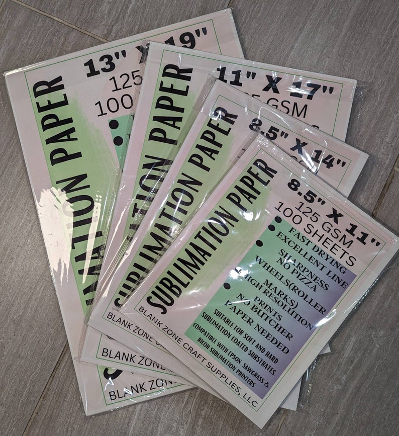 125 GSM SUBLIMATION PAPER Etsy