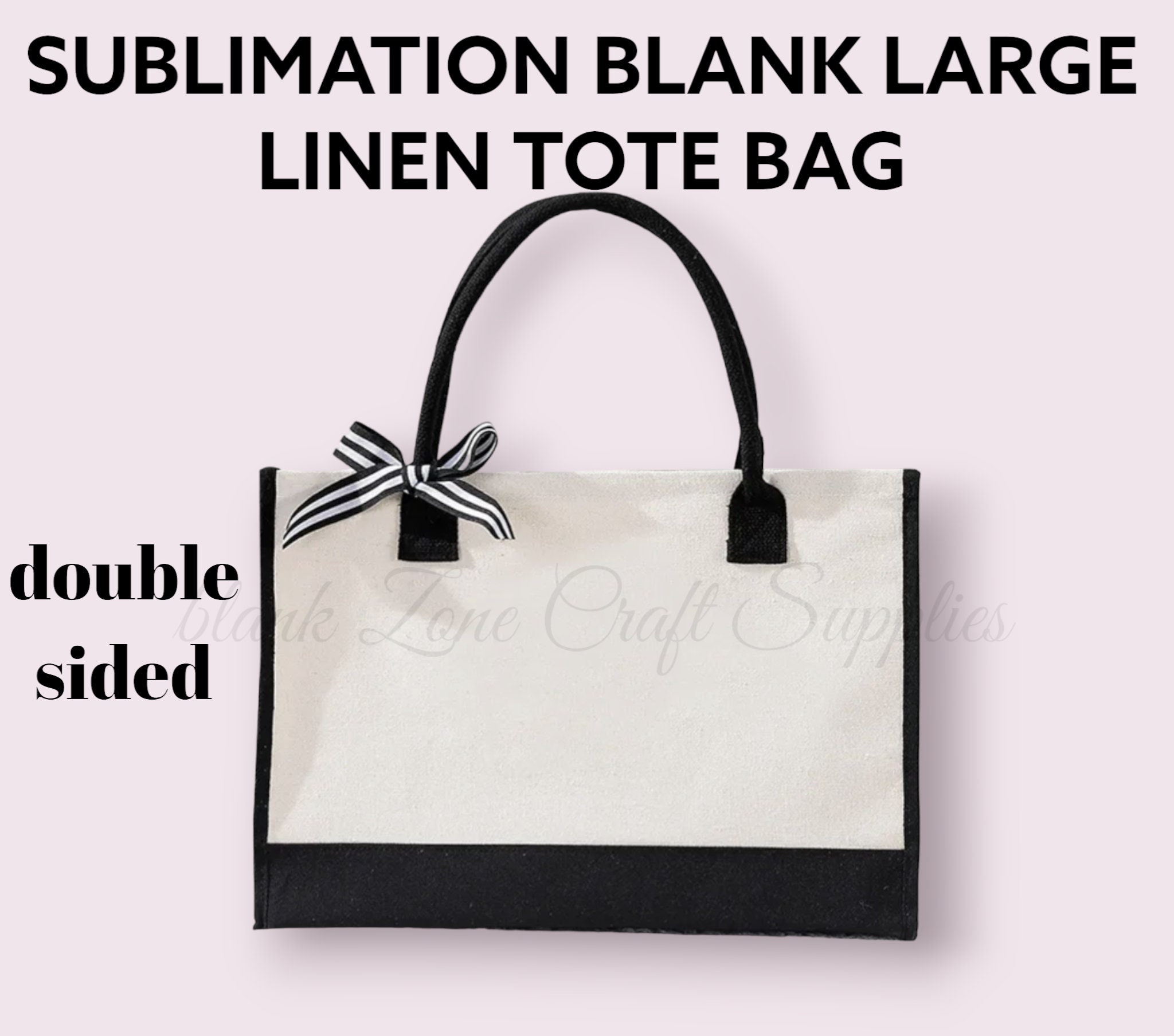 100% Polyester Tote Bag Sublimation Blank With Golden Zipper Thick