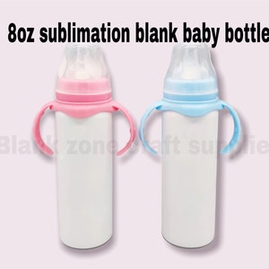 8 oz Sublimation Blue Baby Bottle – HTVMAX