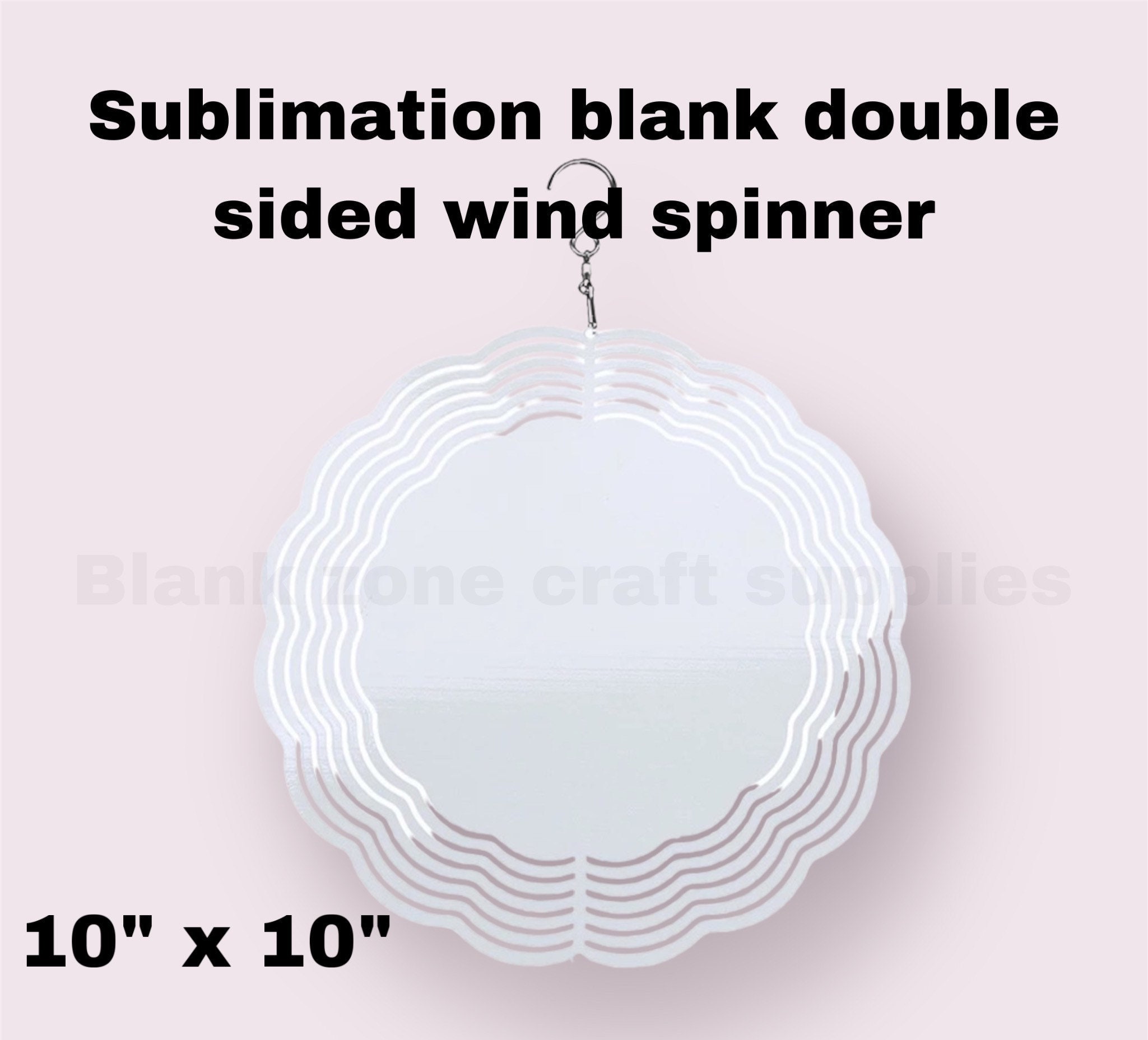RTS WIND SPINNER sublimation metal blanks, 8 or 10 double sided metal  sublimation wind spinner blanks