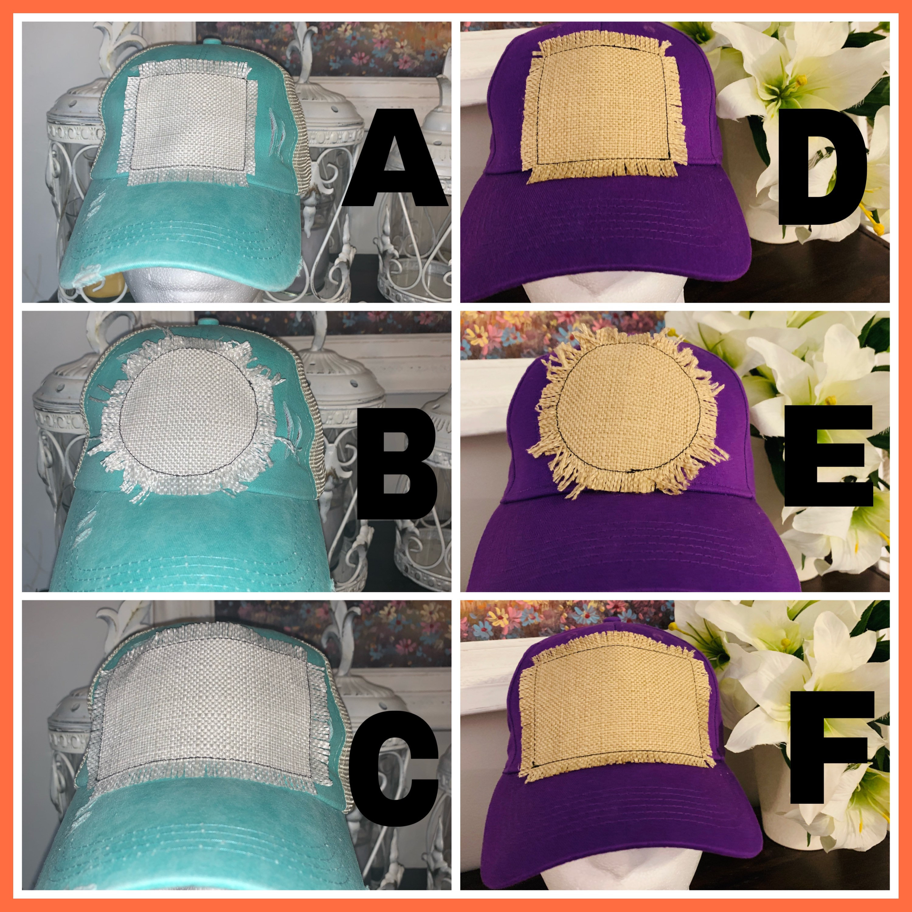 Hat Patch, Beautiful Crazy Hat Patch, DIY Hat, Sublimation Hat