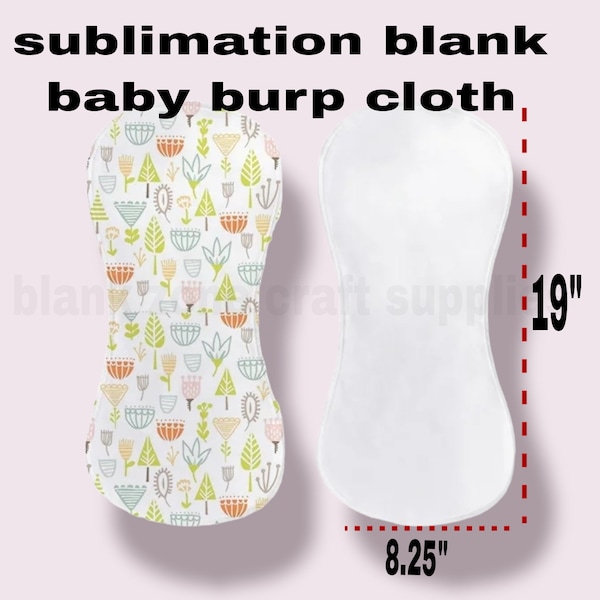sublimation blank baby burping cloth