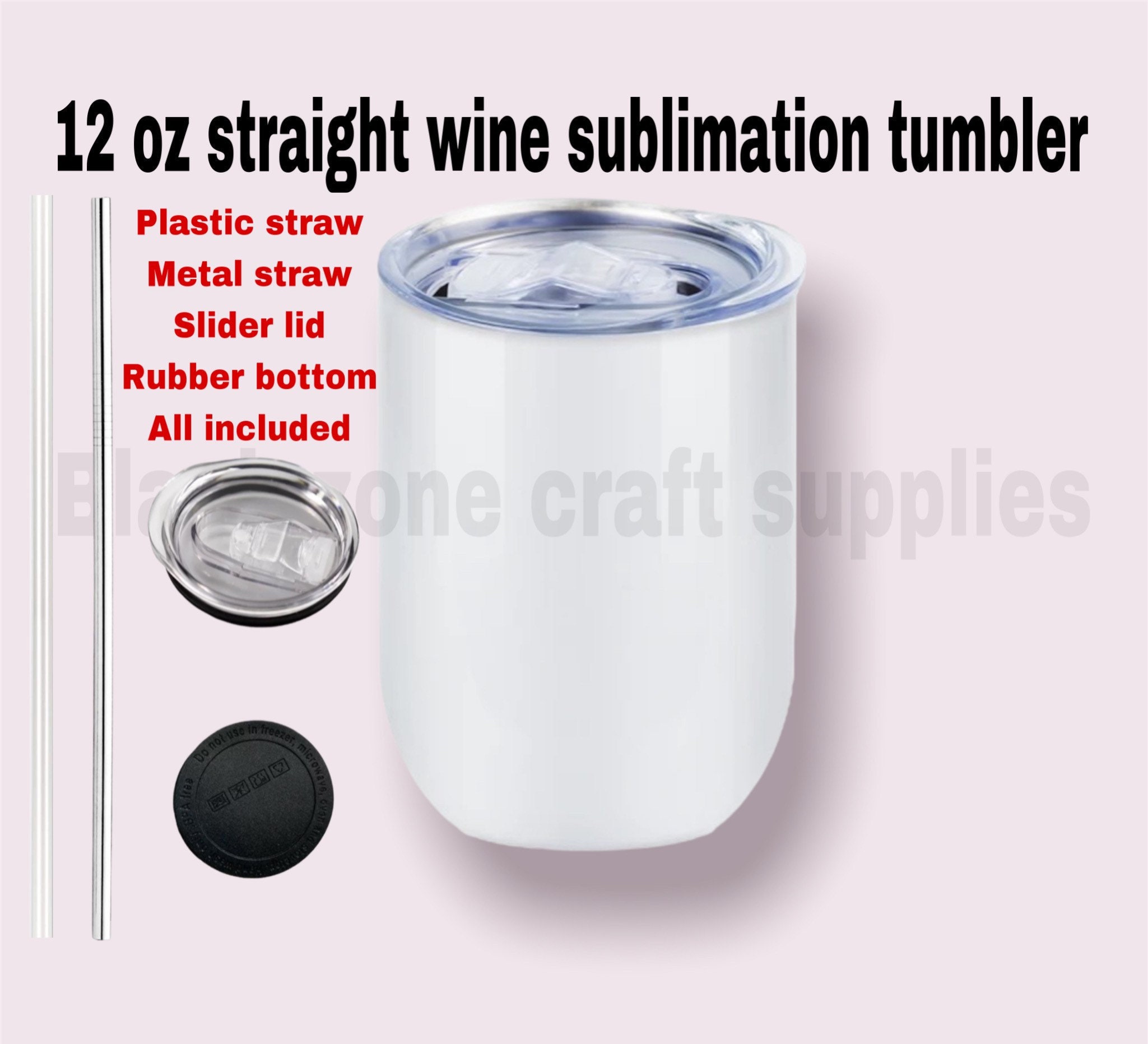 12 oz SUBLIMATION Blank Stainless Steel Insulated Stemless Wine Tumble —  Bulk Tumblers