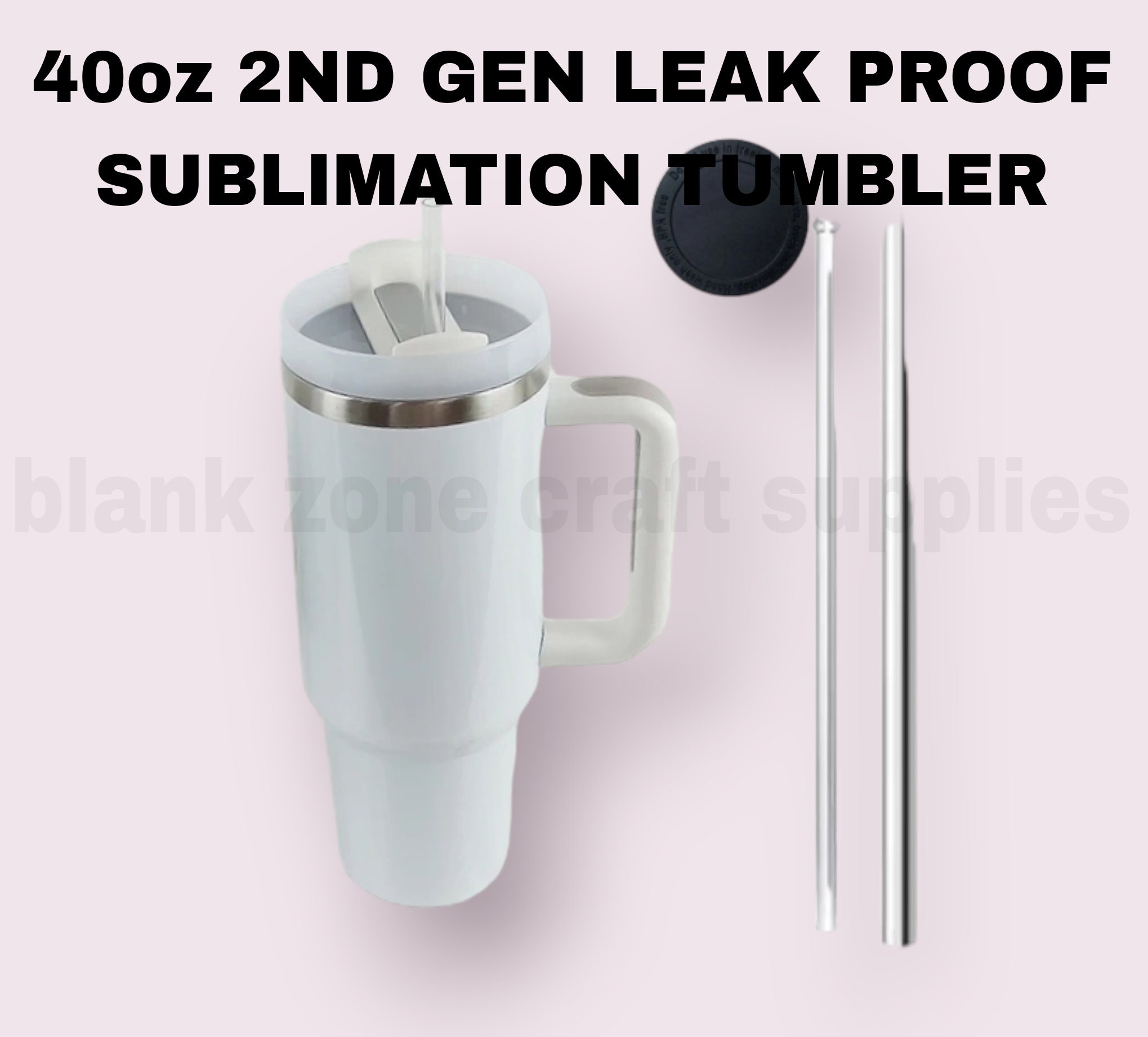 Custom Sublimation 40oz Tumbler with Handle – The Enchanting Workshop