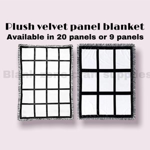 Sublimation  panel throw blanket