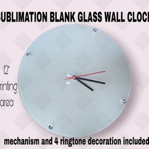 Unisub Sublimation Blank Aluminum Wall Clock