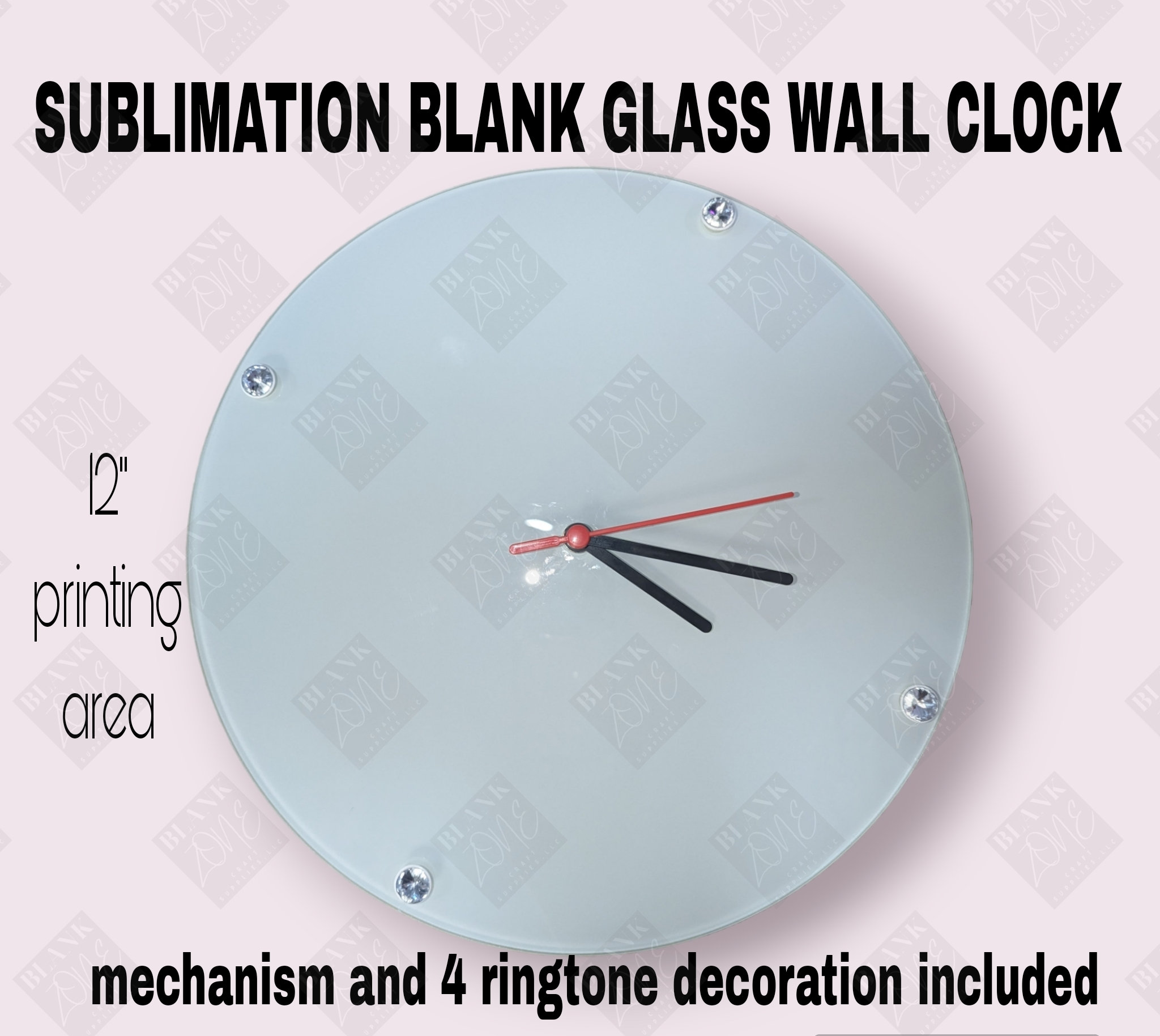 Sublimation Mdf Wall Clock, Size: 8x8 at Rs 145/piece in