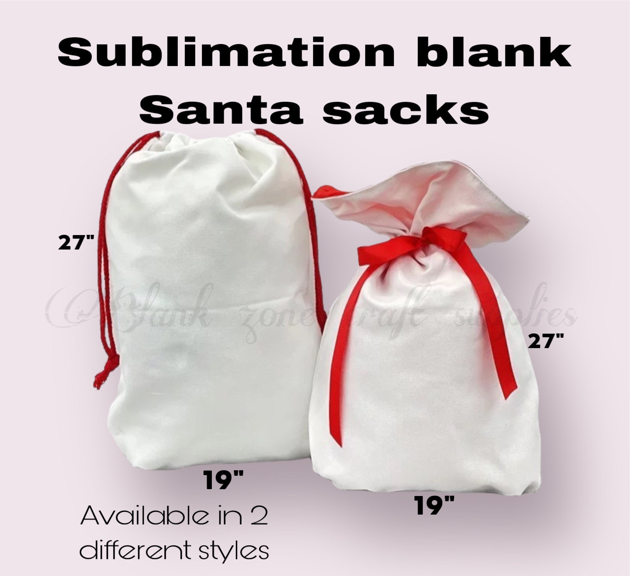 Sublimation Blank Santa Sack\blessing bag Necklace – Britt With