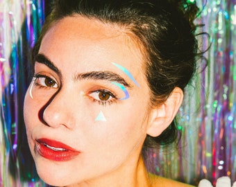 Vibe Checks - Holographic Face Decals