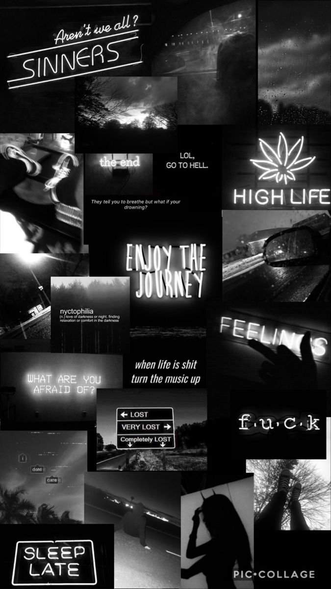 Featured image of post The Best 10 Black Aesthetic Collage Desktop Wallpaper