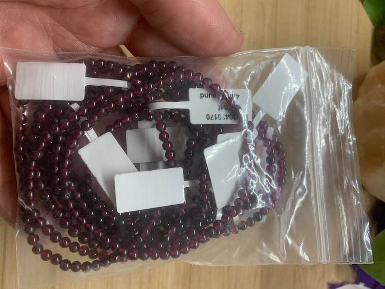Wholesale 4mm Garnet Bracelet