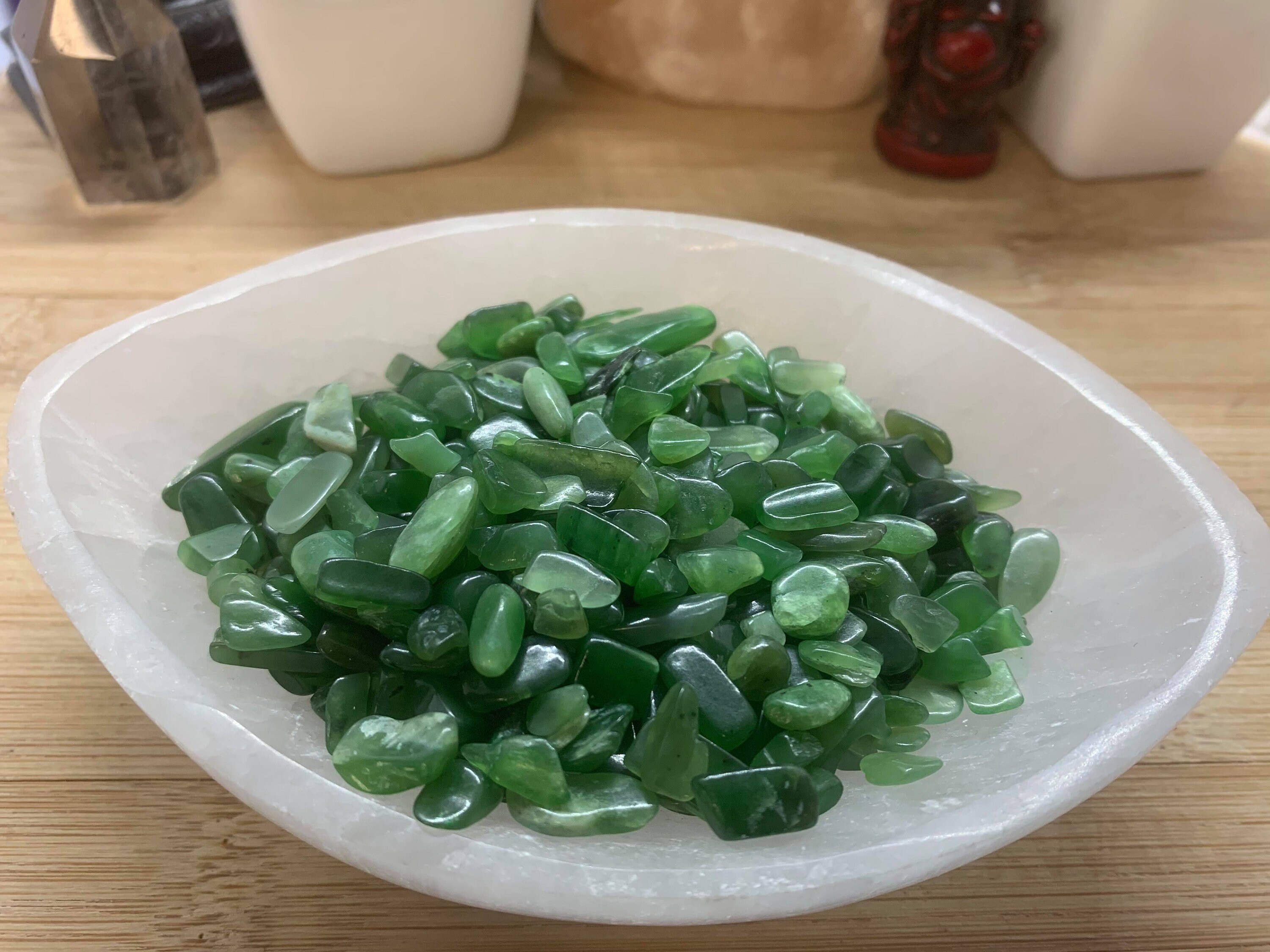 One Pound Wholesale Jade Nephrite Tumbled Chips From China Etsy