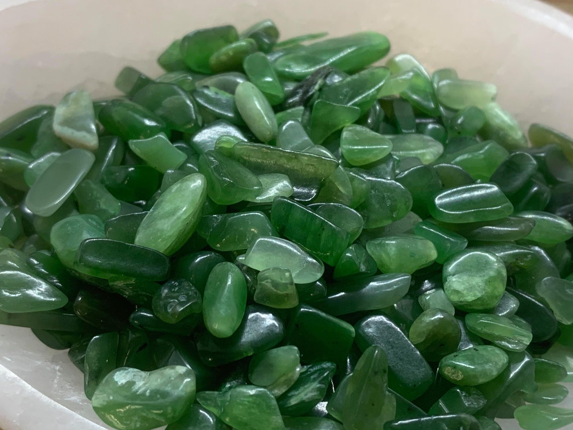 One Pound Wholesale Jade Nephrite Tumbled Chips From China | Etsy
