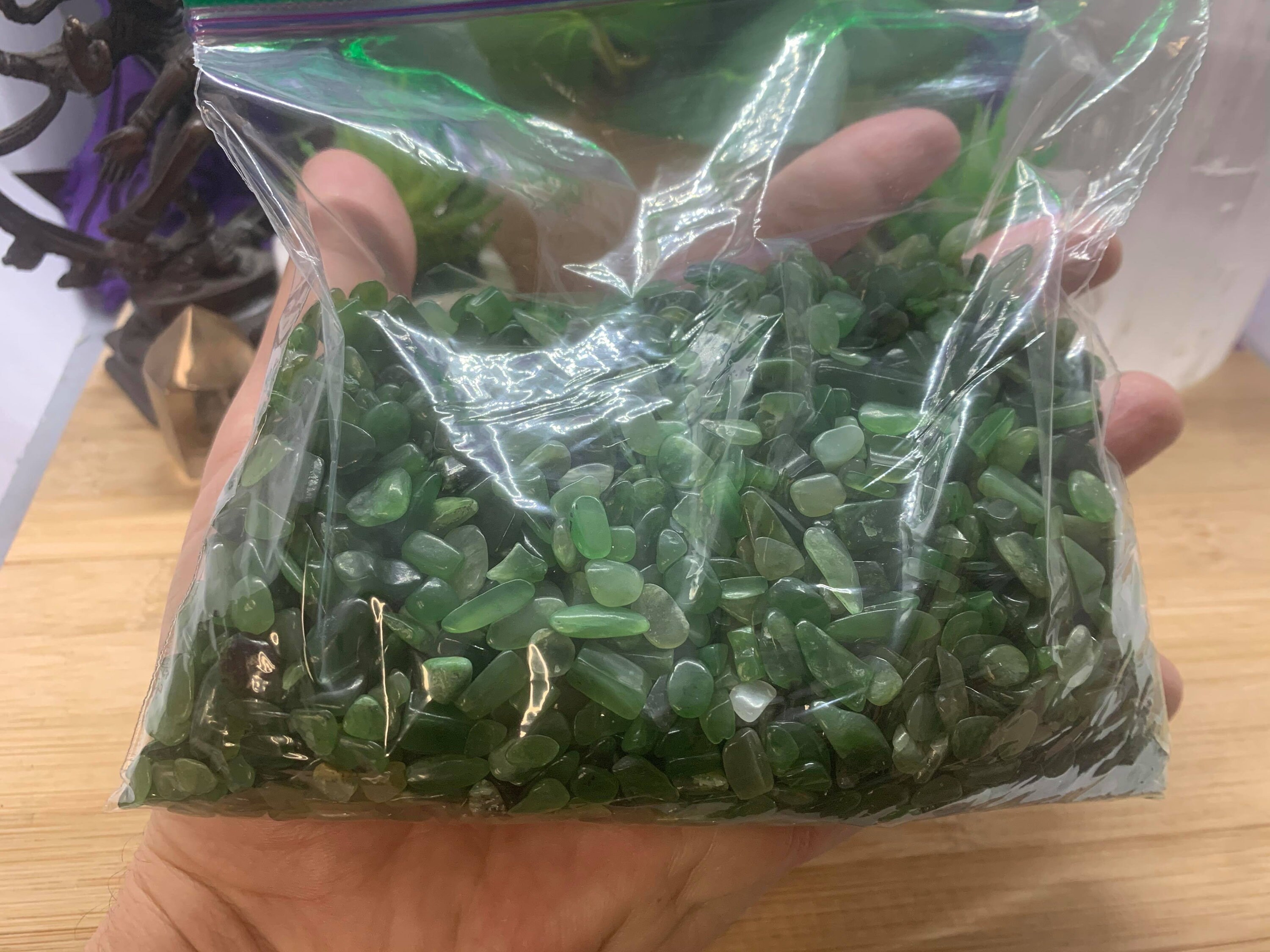 One Pound Wholesale Jade Nephrite Tumbled Chips From China | Etsy