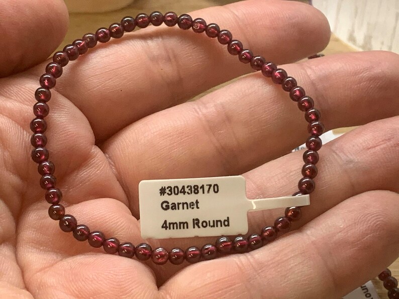 Wholesale 4mm Garnet Bracelet