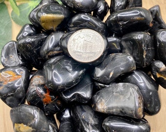 Zentron Crystal Collection: 1 Pound Tumbled Black Onyx Stones - View #4